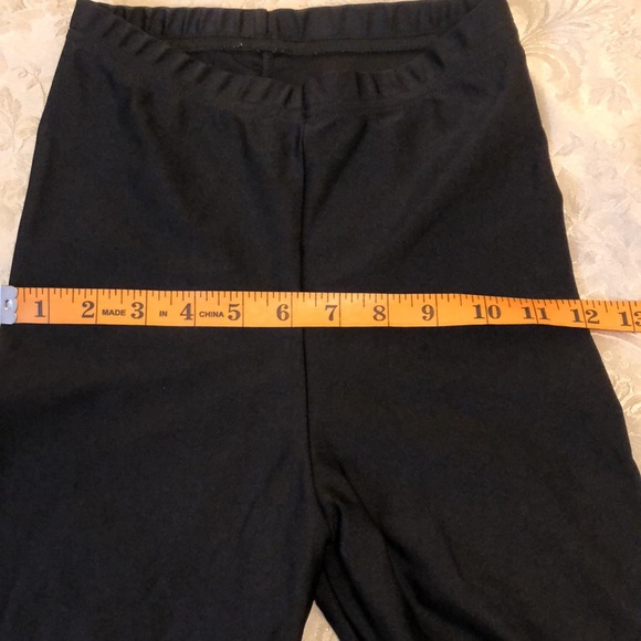 AMERICAN APPAREL SIZE SMALL - SHINY BLACK LEGGINGS - #306 - Picture 10 of 12